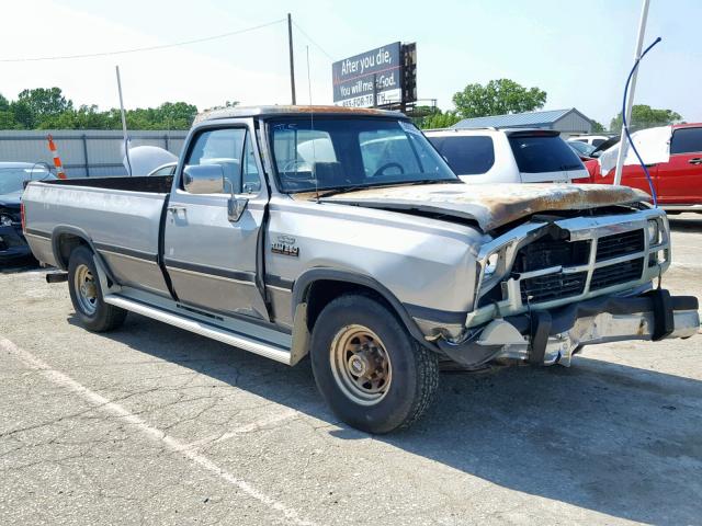 1B7KE26C0PS138286 - 1993 DODGE D-SERIES D GRAY photo 1