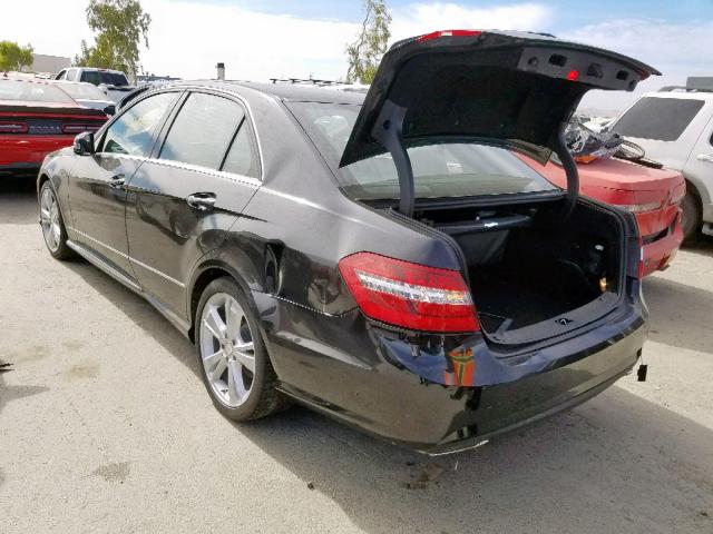 WDDHF5KB4DA671190 - 2013 MERCEDES-BENZ E 350 BLACK photo 3