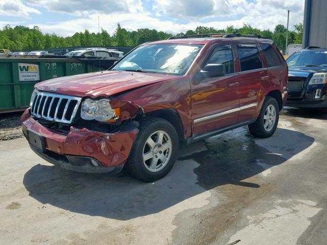 1J8GR48K28C234502 - 2008 JEEP GRAND CHER RED photo 2