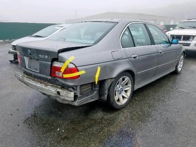 WBADT334X3GF43084 - 2003 BMW 525 I GRAY photo 4