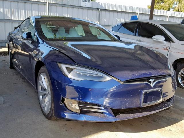 5YJSA1E21KF306439 - 2019 TESLA MODEL S BLUE photo 1