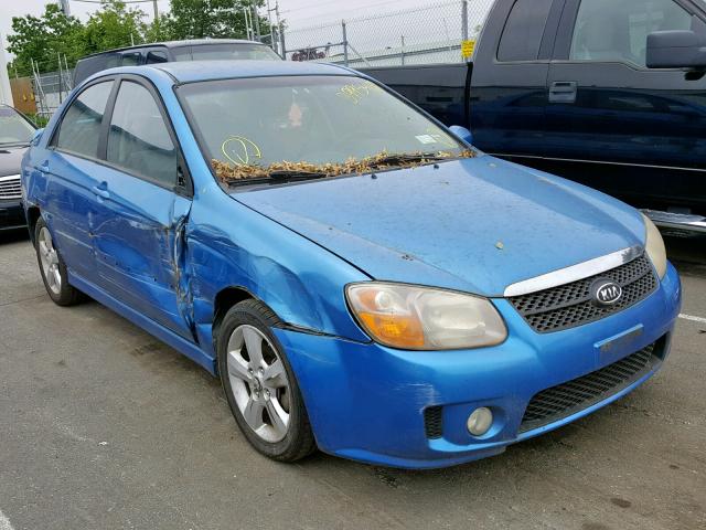 KNAFE121975006476 - 2007 KIA SPECTRA EX BLUE photo 1