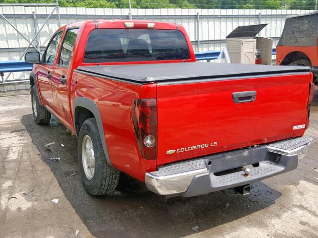 1GCDT136858132964 - 2005 CHEVROLET COLORADO RED photo 3