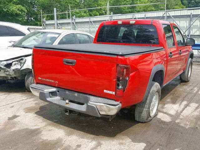 1GCDT136858132964 - 2005 CHEVROLET COLORADO RED photo 4