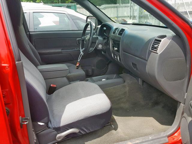 1GCDT136858132964 - 2005 CHEVROLET COLORADO RED photo 5