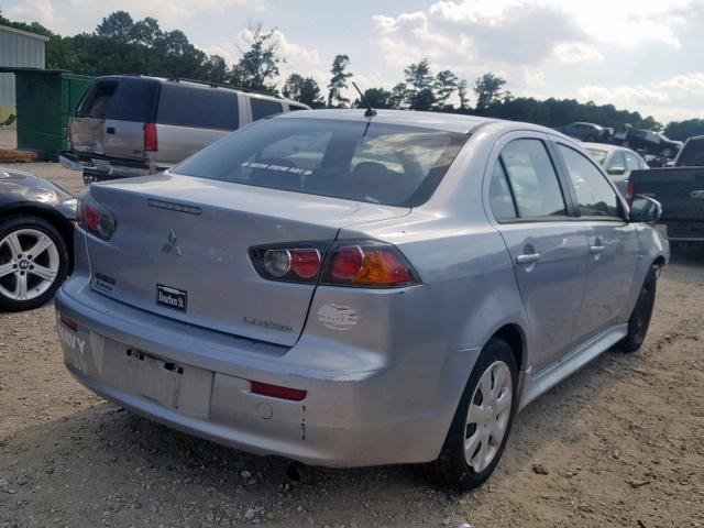 JA32U2FU5FU000644 - 2015 MITSUBISHI LANCER ES SILVER photo 4