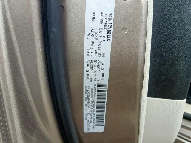 2C4RC1CG5HR644642 - 2017 CHRYSLER PACIFICA L GRAY photo 10