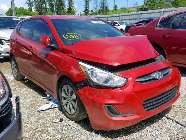 KMHCT5AE3HU311286 - 2017 HYUNDAI ACCENT SE RED photo 1