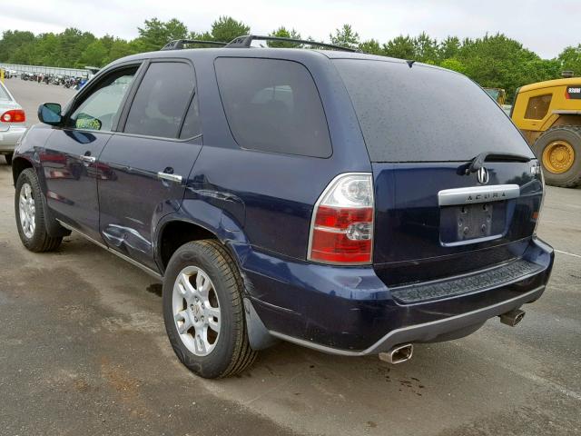 2HNYD18954H512865 - 2004 ACURA MDX TOURIN BLUE photo 3