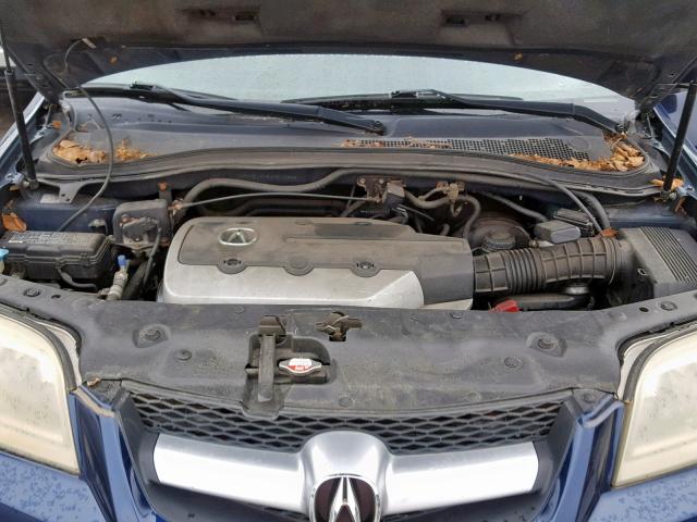 2HNYD18954H512865 - 2004 ACURA MDX TOURIN BLUE photo 7