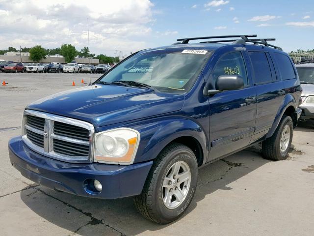 1D8HB48D65F553754 - 2005 DODGE DURANGO SL BLUE photo 2