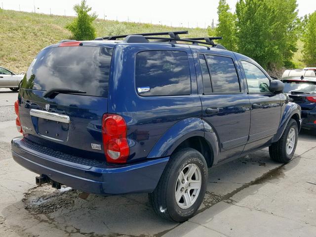 1D8HB48D65F553754 - 2005 DODGE DURANGO SL BLUE photo 4