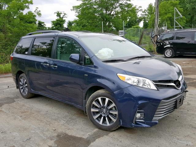 5TDDZ3DCXKS217679 - 2019 TOYOTA SIENNA LIM BLUE photo 1