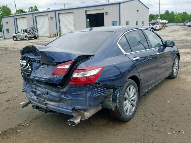 1HGCR3F86HA024151 - 2017 HONDA ACCORD EXL BLUE photo 4