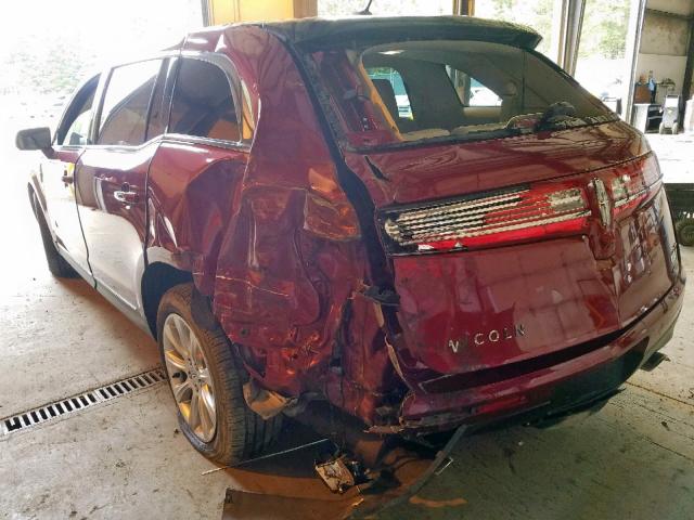 2LMHJ5ATXEBL57259 - 2014 LINCOLN MKT RED photo 3