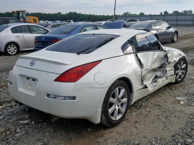 JN1AZ34D04T151534 - 2004 NISSAN 350Z COUPE WHITE photo 4