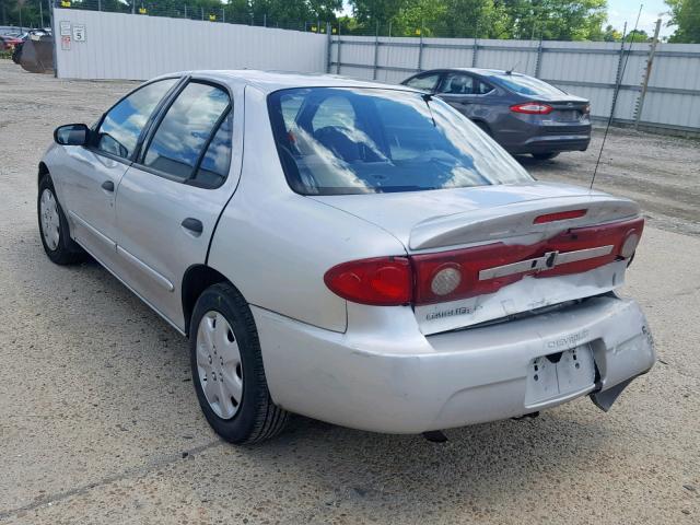 1G1JF54F837237337 - 2003 CHEVROLET CAVALIER L SILVER photo 3