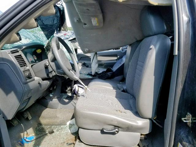 3D7KS26C47G739190 - 2007 DODGE RAM 2500 S შავი ფოტო 5