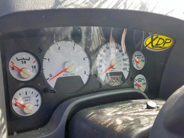 3D7KS26C47G739190 - 2007 DODGE RAM 2500 S შავი ფოტო 8