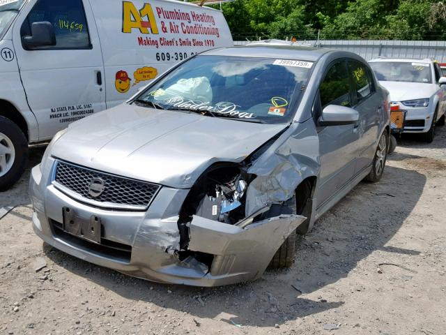 3N1CB61E98L611358 - 2008 NISSAN SENTRA SE- GRAY photo 2