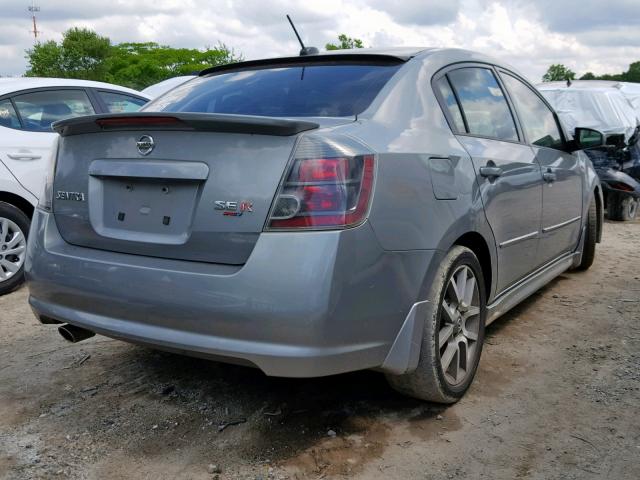 3N1CB61E98L611358 - 2008 NISSAN SENTRA SE- GRAY photo 4