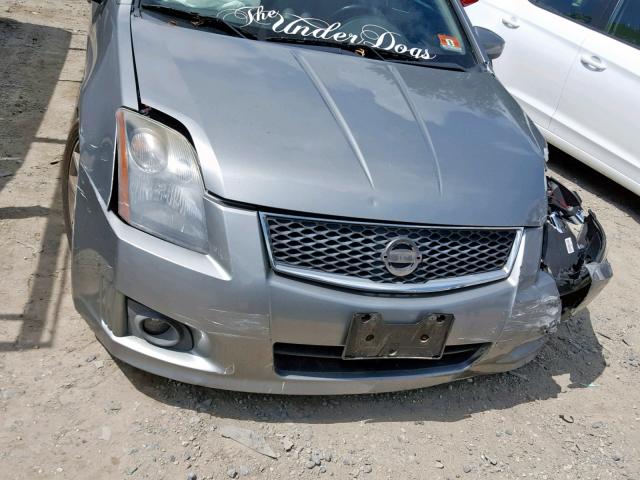 3N1CB61E98L611358 - 2008 NISSAN SENTRA SE- GRAY photo 7