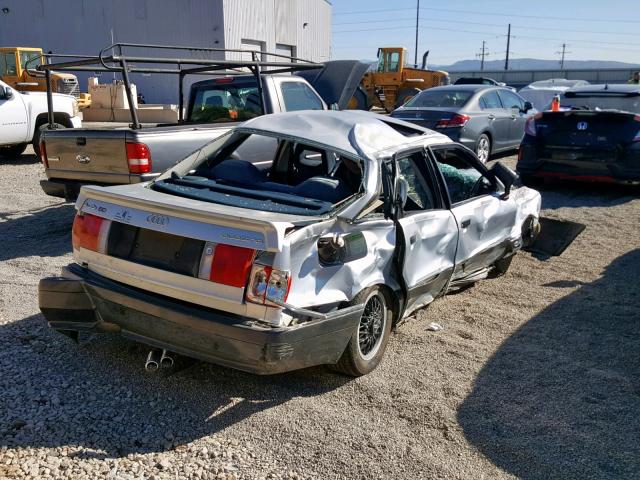 WAUFC0899KA188452 - 1989 AUDI 80 QUATTRO SILVER photo 4