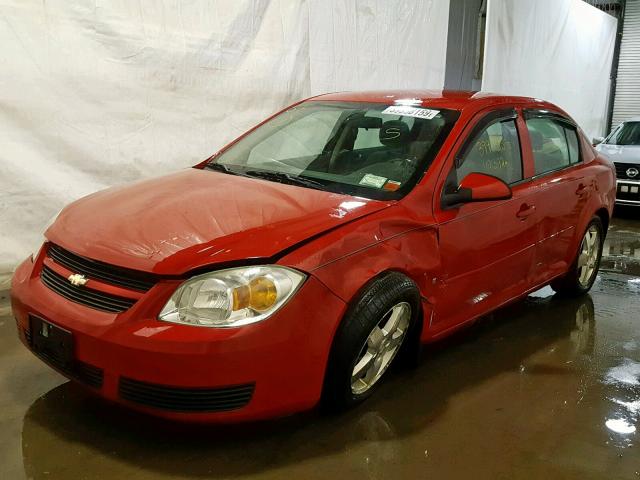 1G1AL55F567673543 - 2006 CHEVROLET COBALT LT RED photo 2