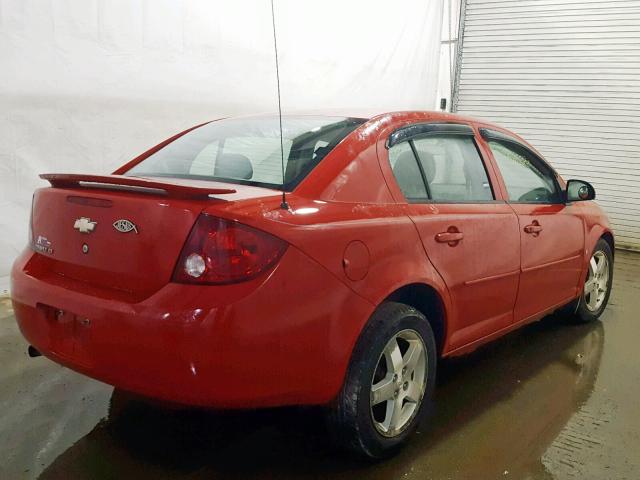 1G1AL55F567673543 - 2006 CHEVROLET COBALT LT RED photo 4