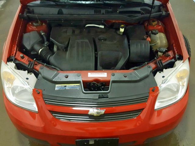 1G1AL55F567673543 - 2006 CHEVROLET COBALT LT RED photo 7