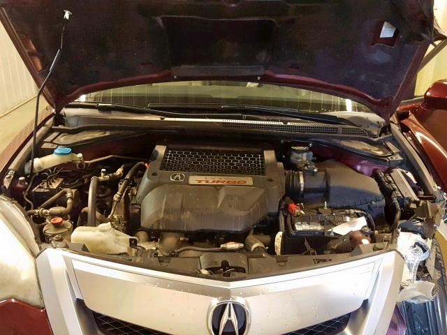 5J8TB2H59BA004971 - 2011 ACURA RDX TECHNO MAROON photo 7