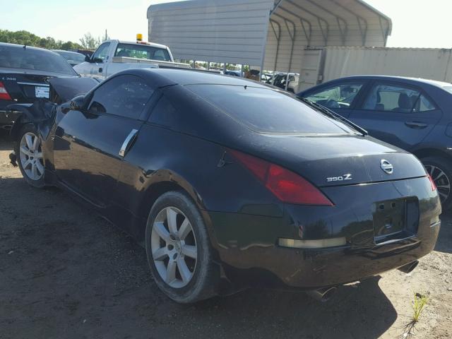 JN1AZ34D44M102556 - 2004 NISSAN 350Z COUPE BLACK photo 3