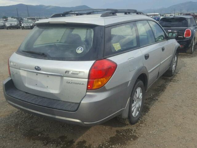 4S4BP61C757332026 - 2005 SUBARU LEGACY OUT SILVER photo 4