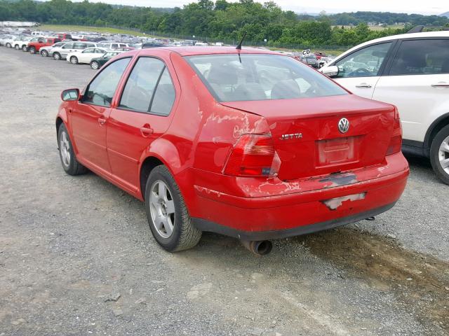 3VWSK69M72M189366 - 2002 VOLKSWAGEN JETTA GLS RED photo 3