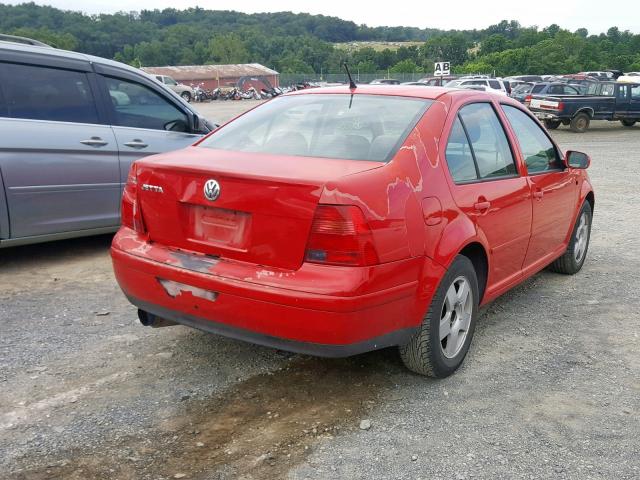 3VWSK69M72M189366 - 2002 VOLKSWAGEN JETTA GLS RED photo 4