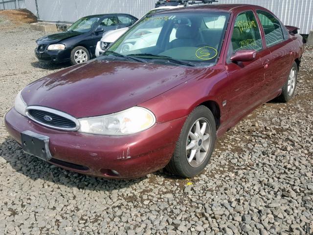 1FAFP66L7WK189968 - 1998 FORD CONTOUR LX RED photo 2