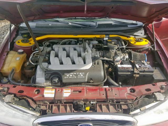 1FAFP66L7WK189968 - 1998 FORD CONTOUR LX RED photo 7