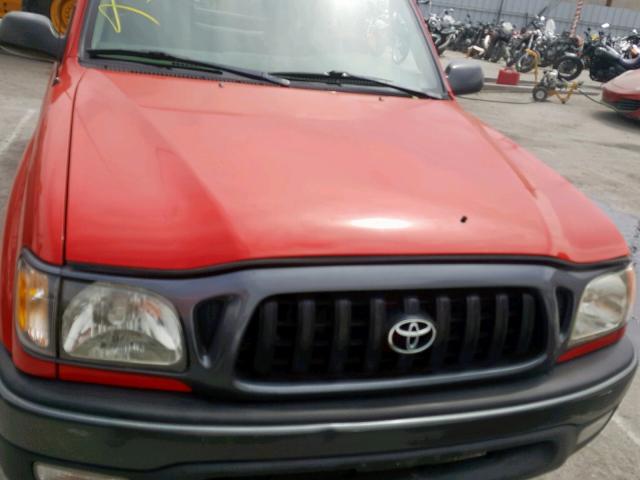 5TENL42NX4Z326892 - 2004 TOYOTA TACOMA RED photo 7