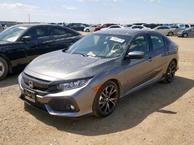 SHHFK7H46JU216344 - 2018 HONDA CIVIC SPOR CHARCOAL photo 2