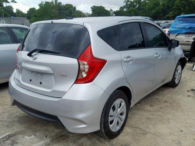 3N1CE2CPXJL359589 - 2018 NISSAN VERSA NOTE SILVER photo 4