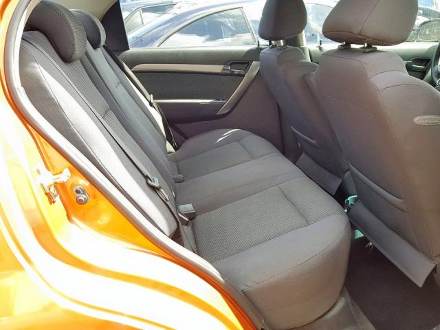 KL1TD56607B101569 - 2007 CHEVROLET AVEO BASE Қызғылт сары фото 6