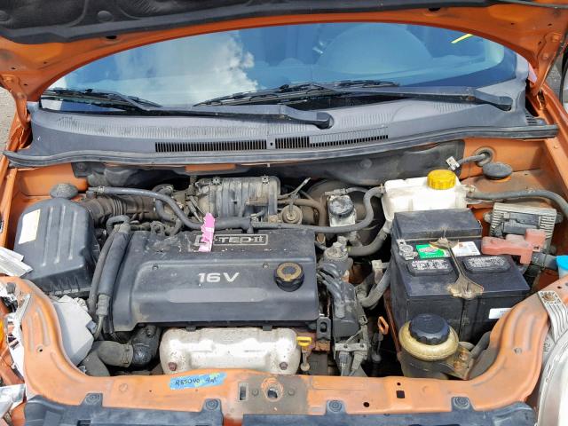 KL1TD56607B101569 - 2007 CHEVROLET AVEO BASE Қызғылт сары фото 7