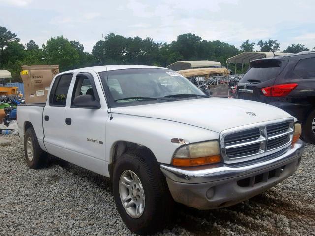 1B7GL2AX91S169050 - 2001 DODGE DAKOTA QUA WHITE photo 1