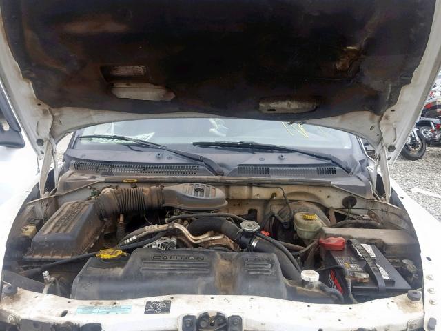 1B7GL2AX91S169050 - 2001 DODGE DAKOTA QUA WHITE photo 7