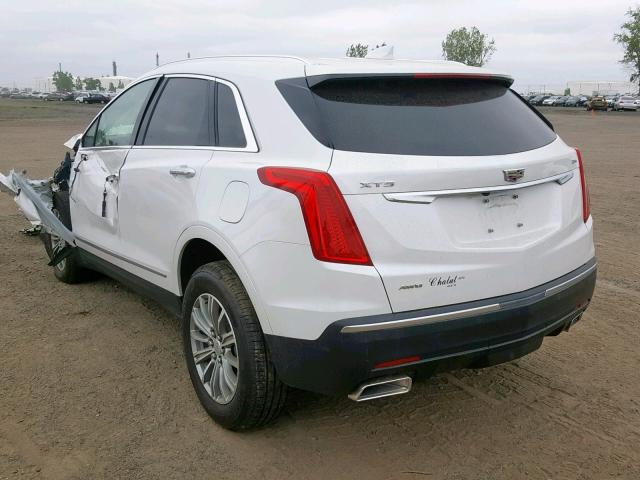 1GYKNDRS0KZ100873 - 2019 CADILLAC XT5 LUXURY WHITE photo 3