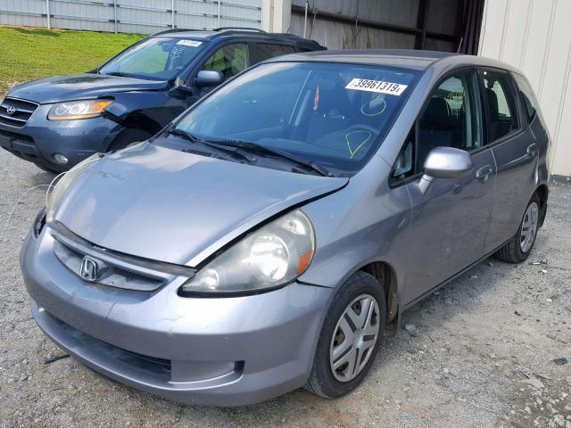 JHMGD37488S052729 - 2008 HONDA FIT GRAY photo 2