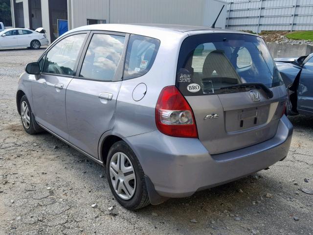 JHMGD37488S052729 - 2008 HONDA FIT GRAY photo 3