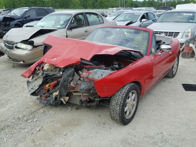 JM1NA3517L0123532 - 1990 MAZDA MX-5 MIATA RED photo 2