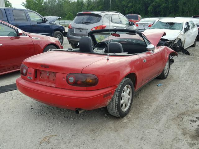 JM1NA3517L0123532 - 1990 MAZDA MX-5 MIATA RED photo 4