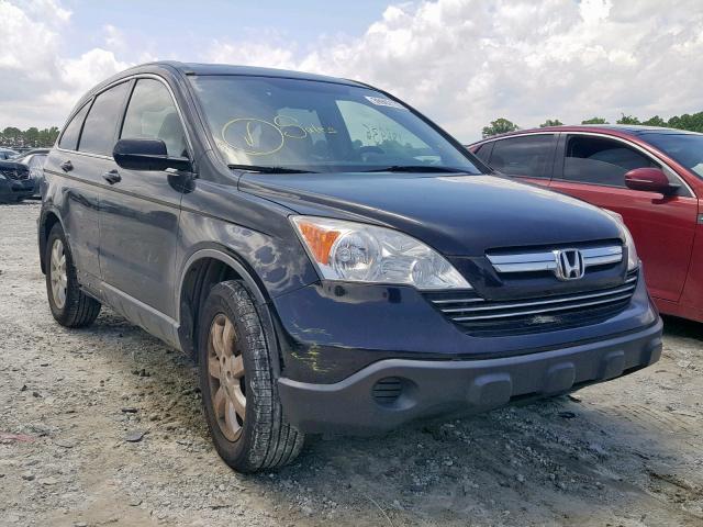 JHLRE38747C072858 - 2007 HONDA CR-V EXL BLACK photo 1